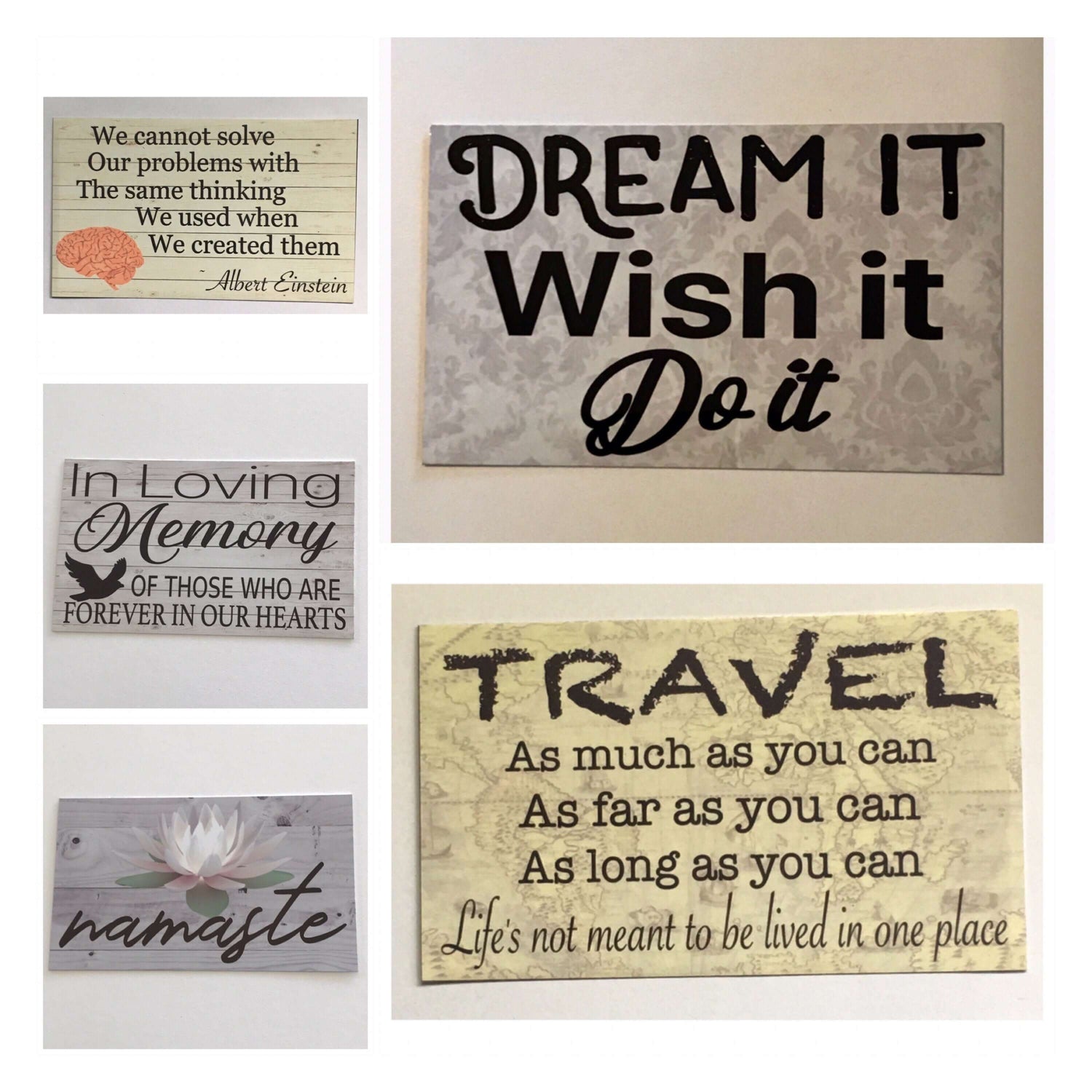 Quotes & Inspirational Signs