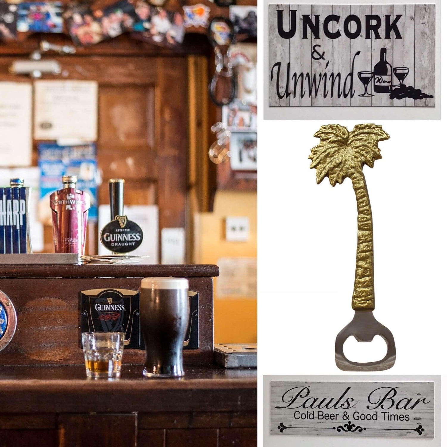 Beer Wine Bottle Openers, Bar Signs & Decor - The Renmy Store Homewares & Gifts 