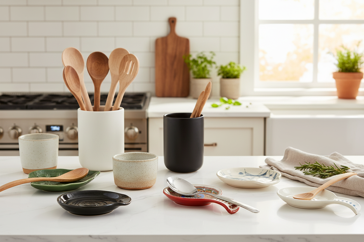 Spoon Rests & Utensil Holders