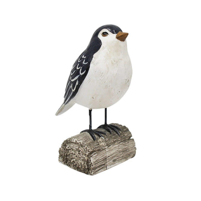 Bird on Wood Natural Ornament - The Renmy Store Homewares & Gifts 