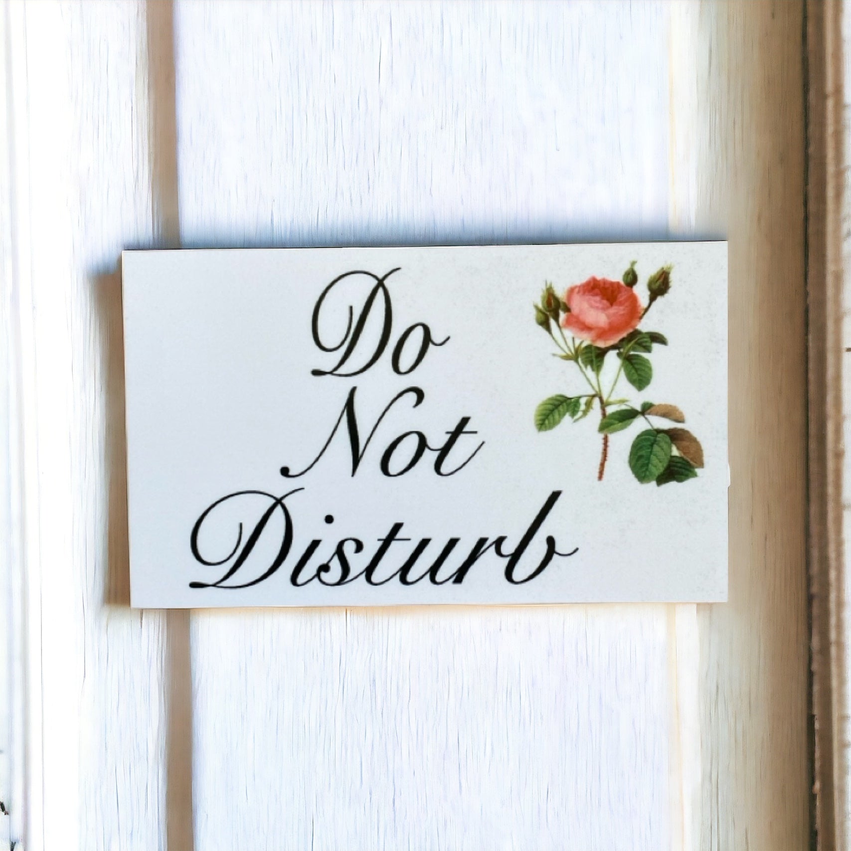 Do Not Disturb Vintage Rose Sign - The Renmy Store Homewares & Gifts 