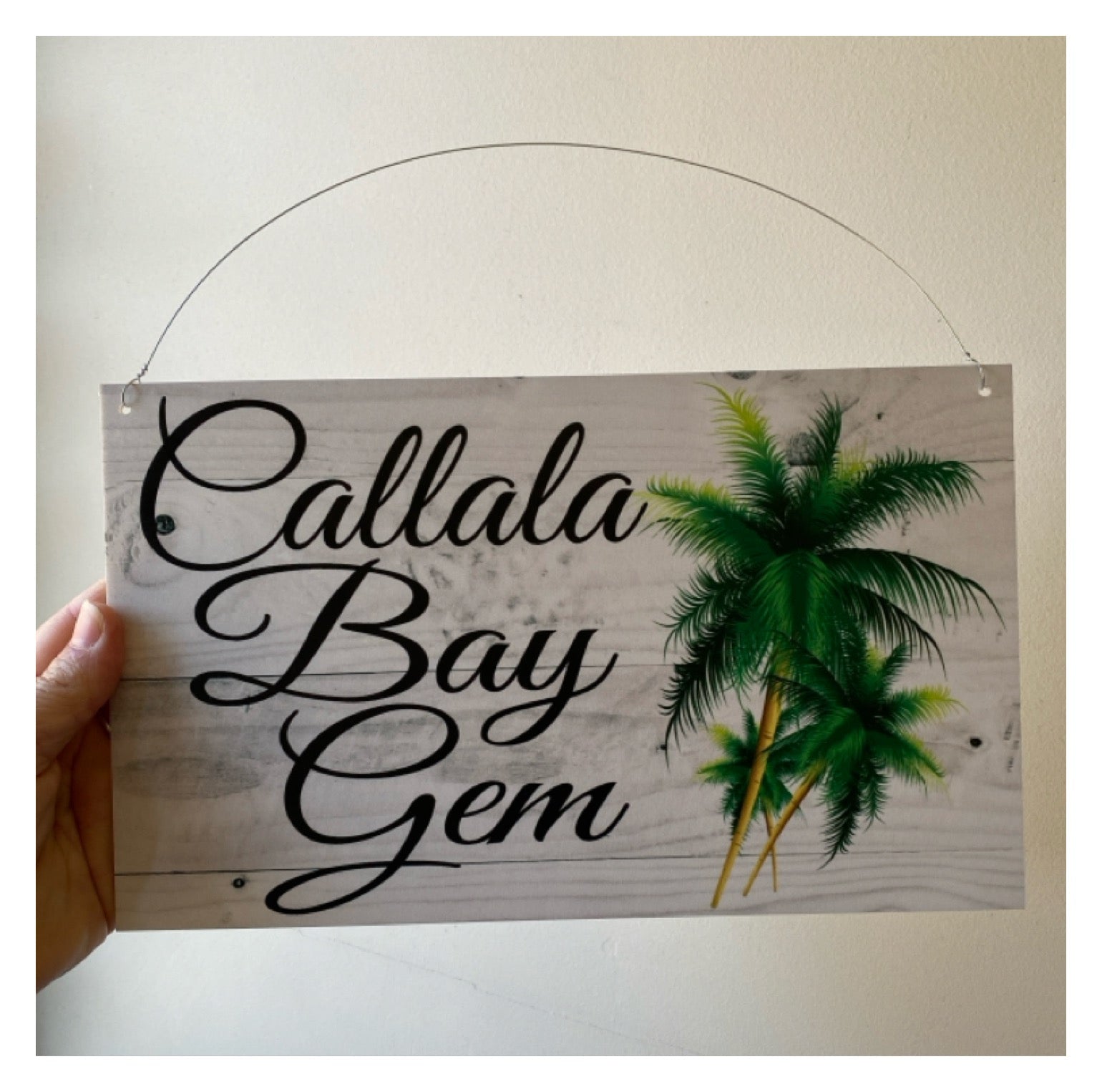 Personalised Beach House Number Custom Palm Tree Sign - The Renmy Store Homewares & Gifts 