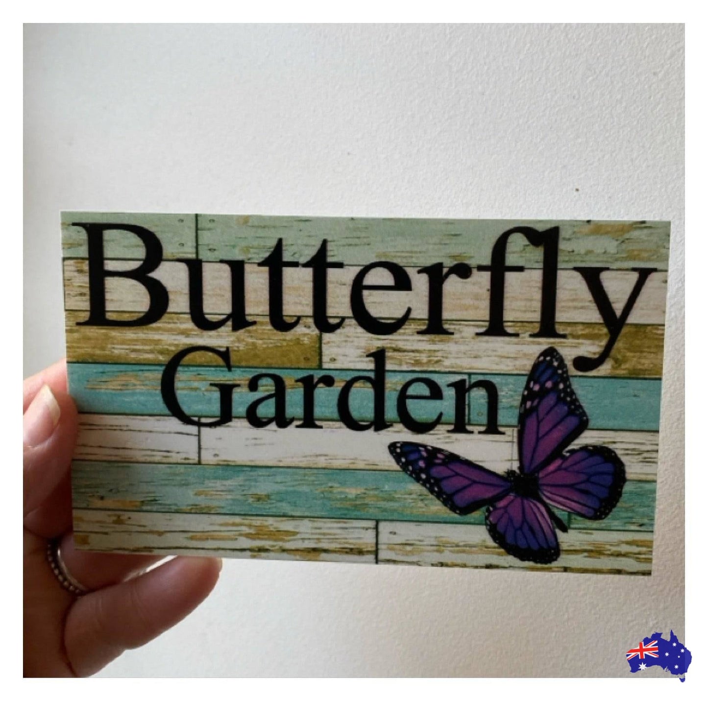 Butterfly Garden Custom Personalised Sign - The Renmy Store Homewares & Gifts 