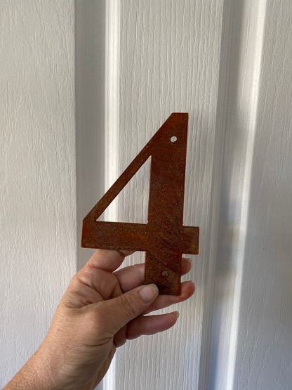 Metal Number House Letterbox Street Rusty