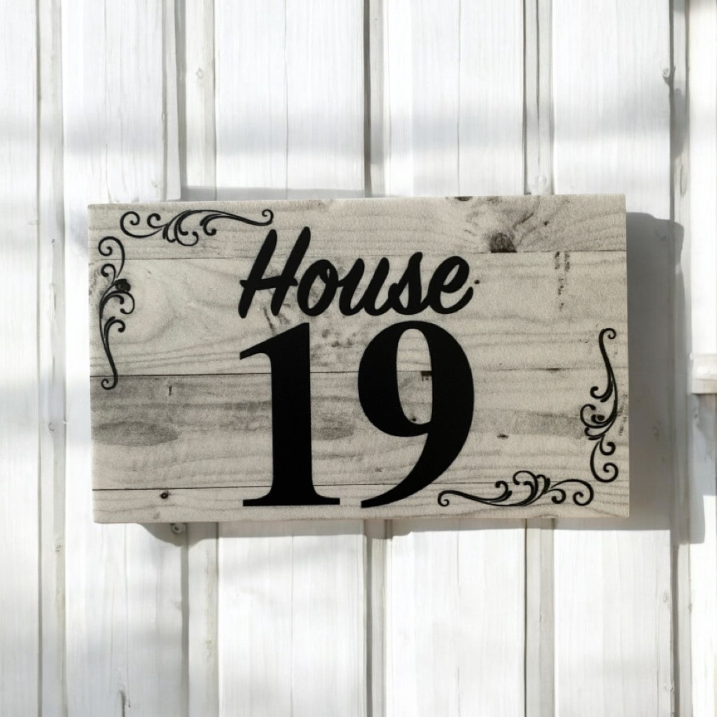 Personalised Street Number Address House Vintage Sign