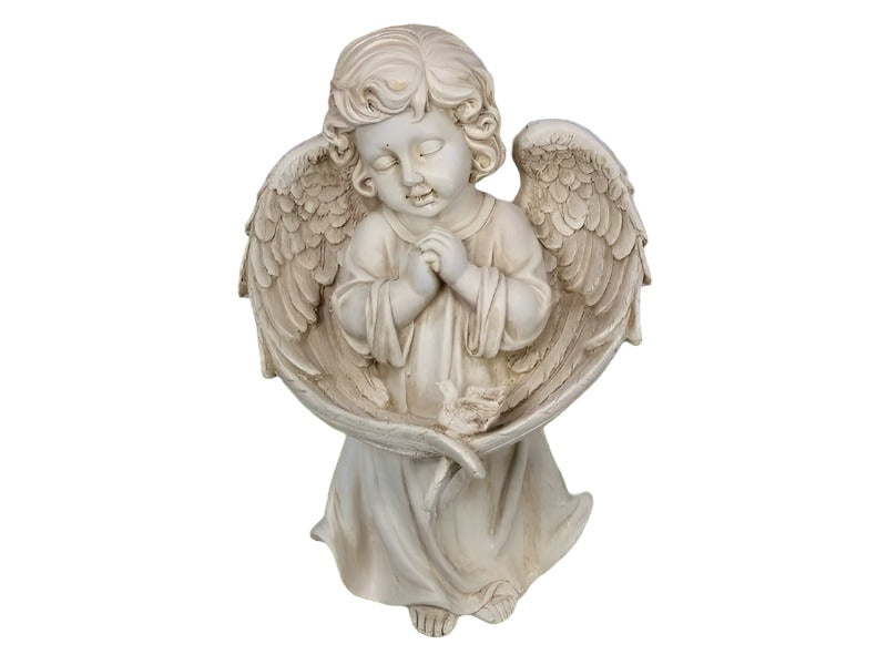 Angel with Bird Garden Ornament - The Renmy Store Homewares & Gifts 