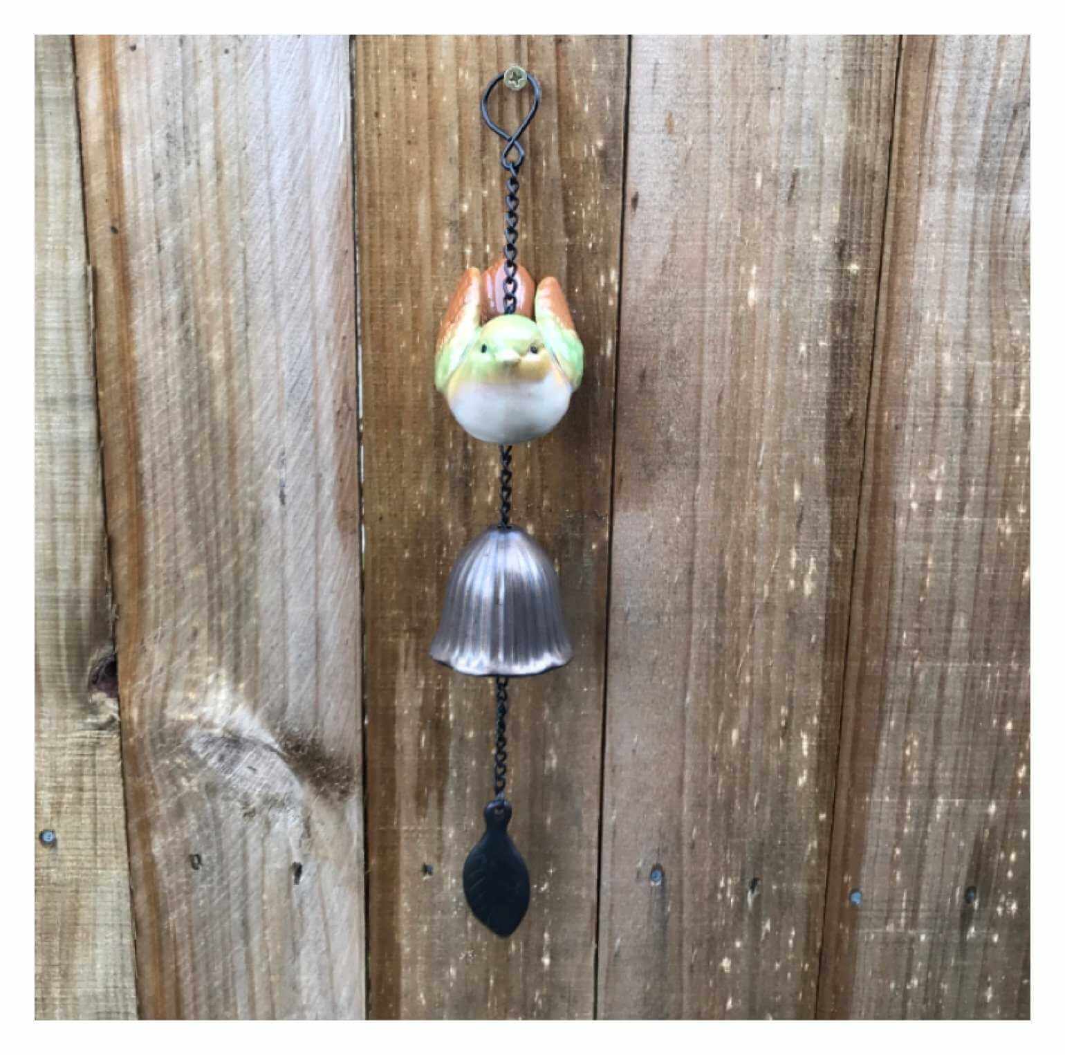 Bird Bell Ceramic Hanging 03