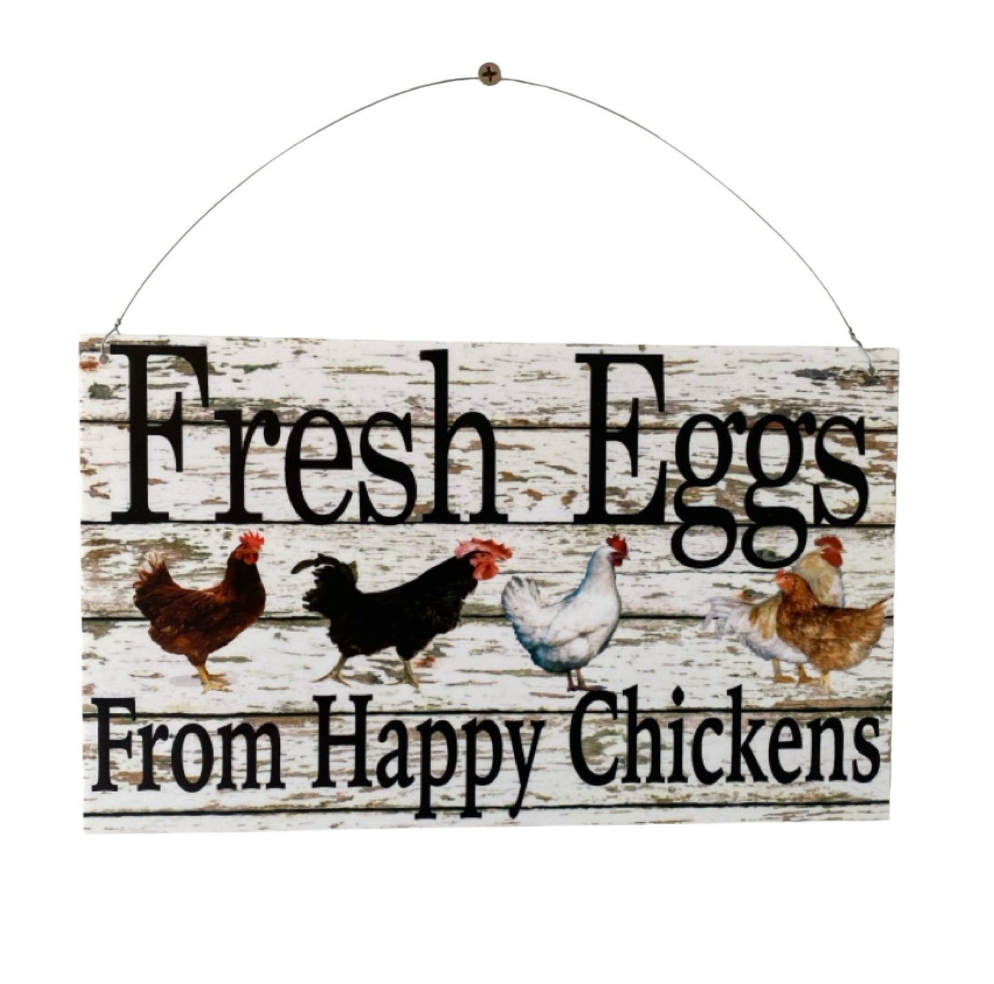 Fresh Eggs From Happy Chickens Sign