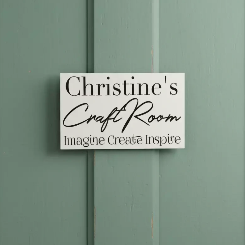 Craft Room Sign Custom Personalised | Imagine Create Inspire Art Signage Australia