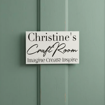 Craft Room Sign Custom Personalised | Imagine Create Inspire Art Signage Australia