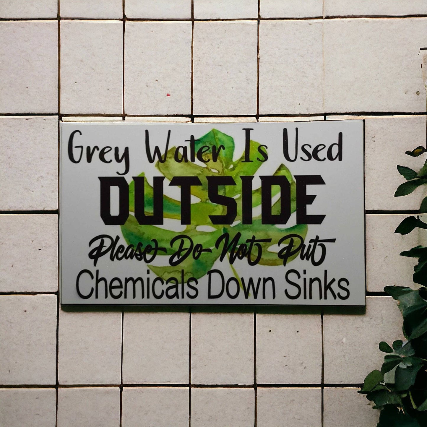 Chemical Free Home Water Tank Garden Sign - The Renmy Store Homewares & Gifts 