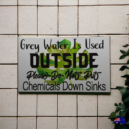 Chemical Free Home Water Tank Garden Sign - The Renmy Store Homewares & Gifts 