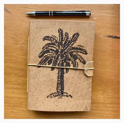 Journal Leather Diary Note Book Date Palm - The Renmy Store Homewares & Gifts 