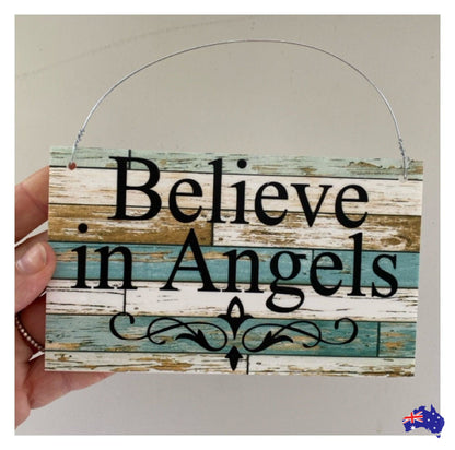 Custom Personalised Blue Timber Look Sign - The Renmy Store Homewares & Gifts 