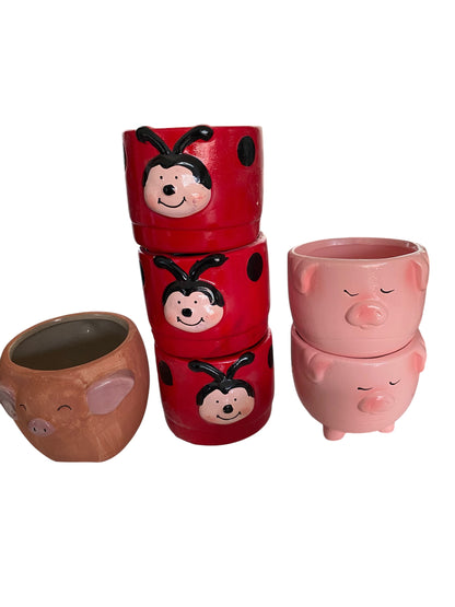 13 Animal Planter Pot Bulk Wholesale Lot | Ceramic Plant Pot