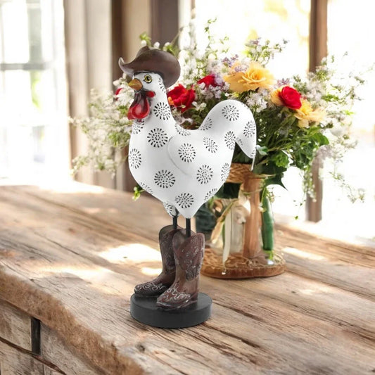 Chicken Lady Country Big Boots Ornament