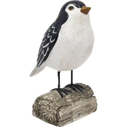 Bird on Wood Natural Ornament - The Renmy Store Homewares & Gifts 