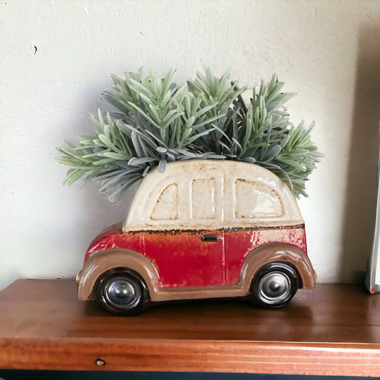 Beetle VW Funky Pot Plant Planter Red - The Renmy Store Homewares & Gifts 