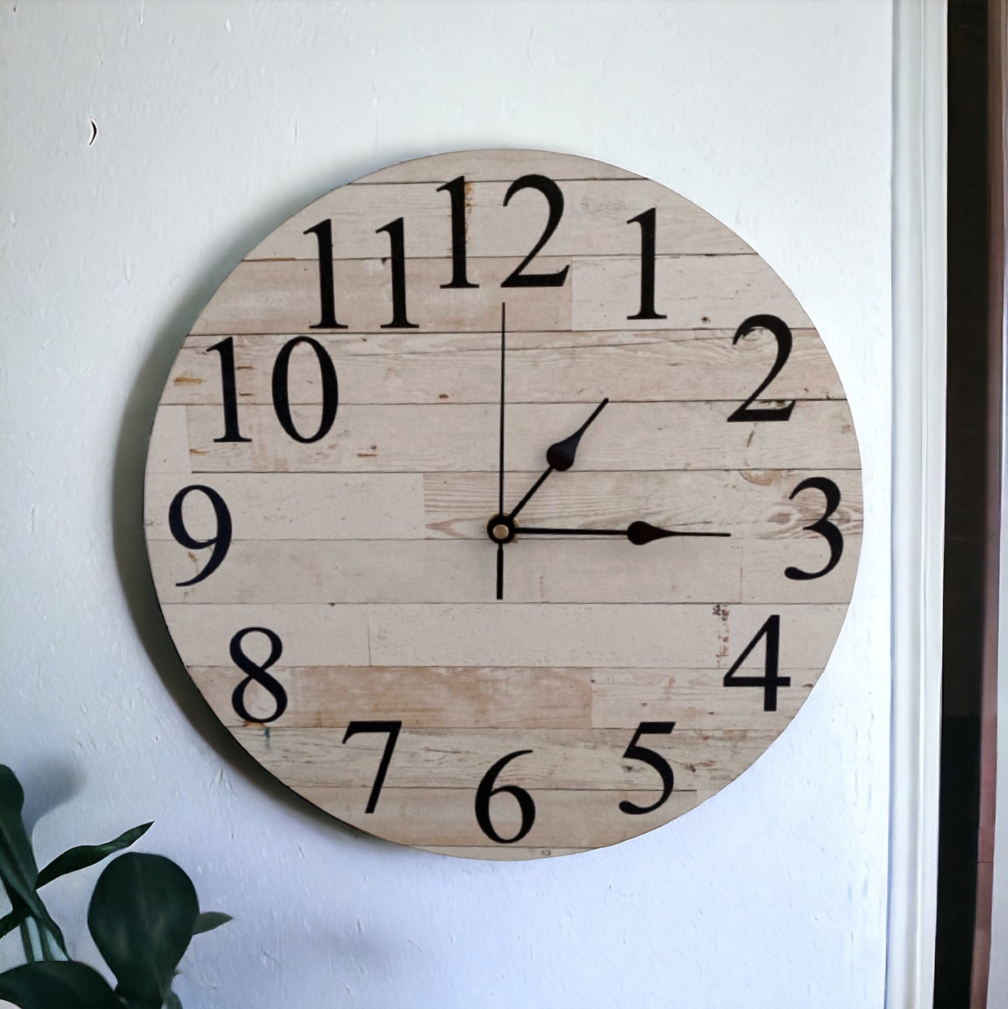 Clock Wall Rustic Wood Aussie Made - The Renmy Store Homewares & Gifts 