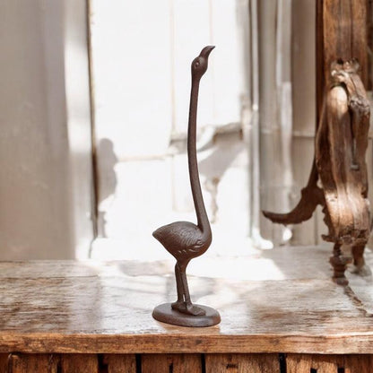 Paper Towel Holder Cast Iron Flamingo