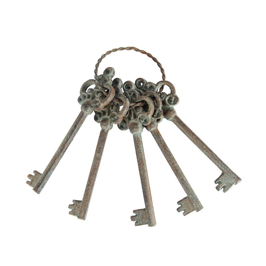 Keys Key Antique Green Vintage - The Renmy Store Homewares & Gifts 