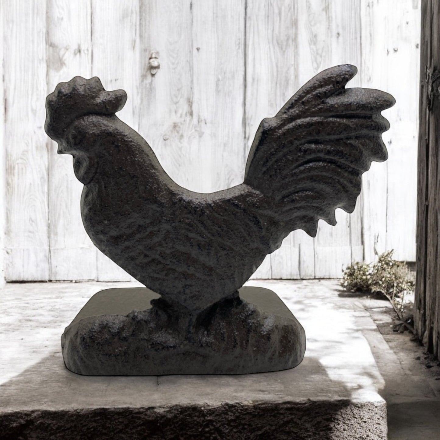 Rooster Rustic Door Stop Stopper Country