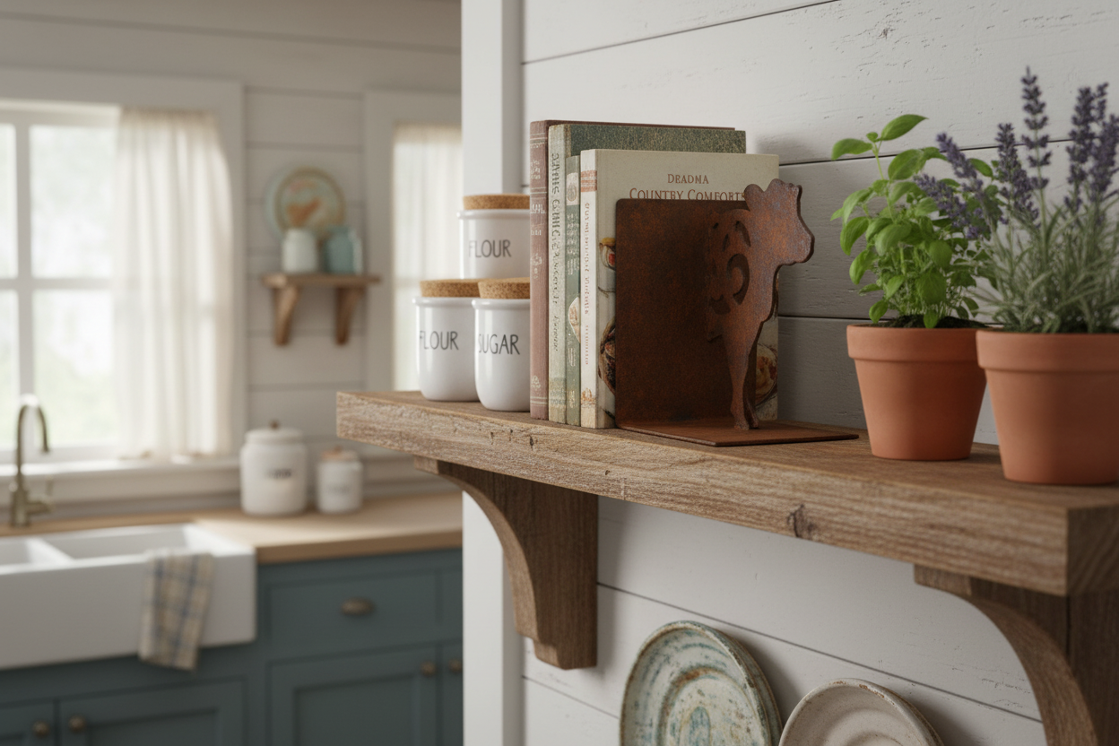 Bookends Bookend Cow Country Rustic Cast Iron