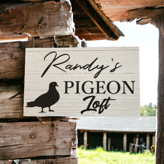 Pigeon Loft Custom Personalised Sign - The Renmy Store Homewares & Gifts 