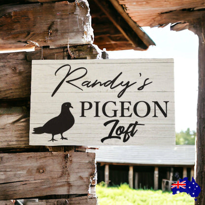 Pigeon Loft Custom Personalised Sign - The Renmy Store Homewares & Gifts 