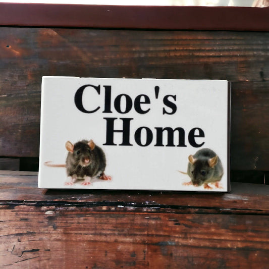 Rat House Pet Custom Persoanlised Sign - The Renmy Store Homewares & Gifts 