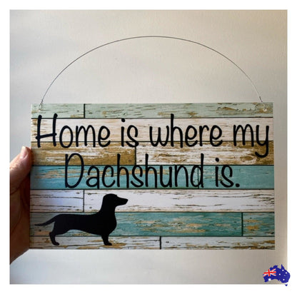 Dachshund Dog Custom Personalised Sign - The Renmy Store Homewares & Gifts 