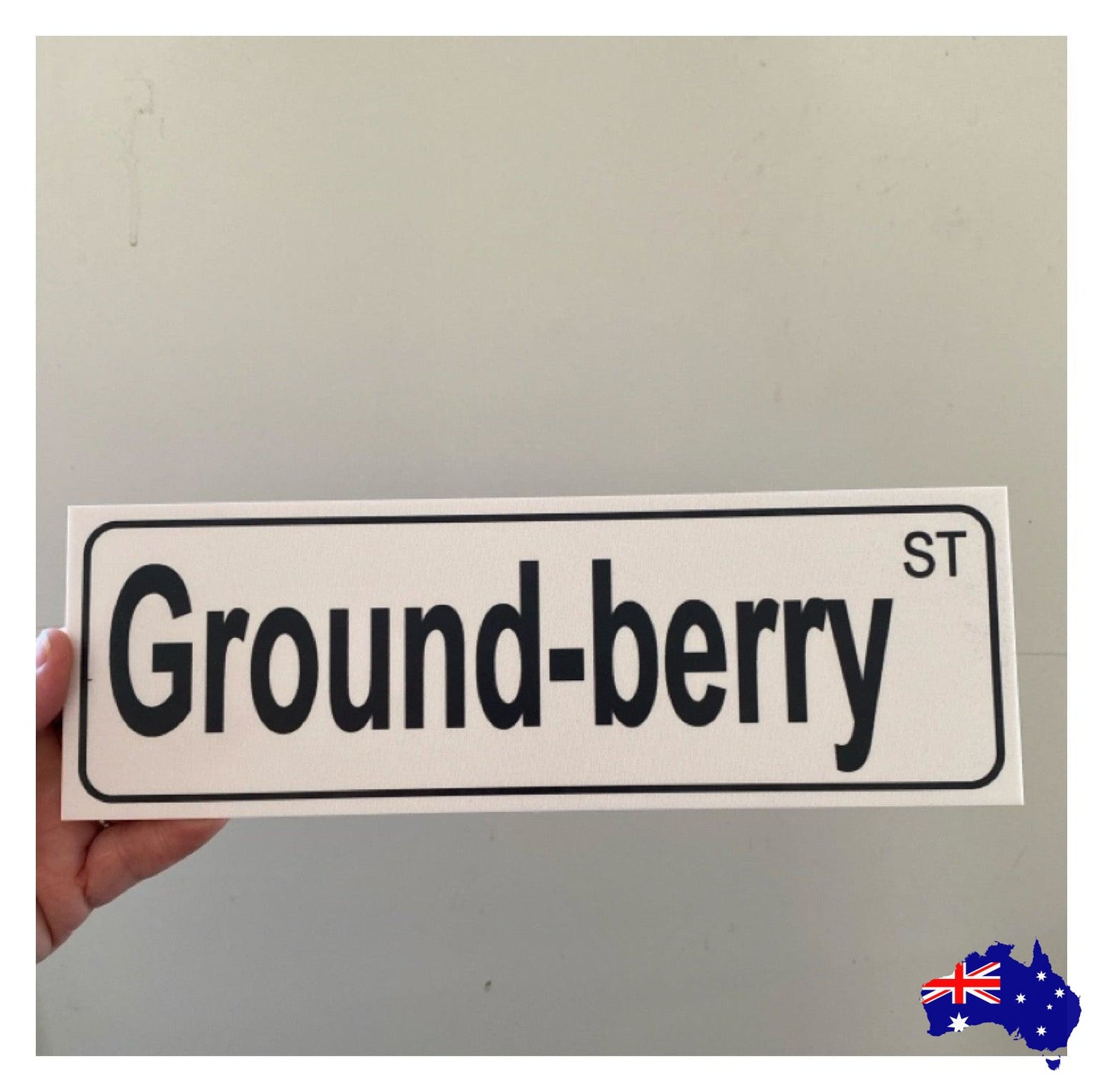 Street Grey Custom Personalised Sign - The Renmy Store Homewares & Gifts 