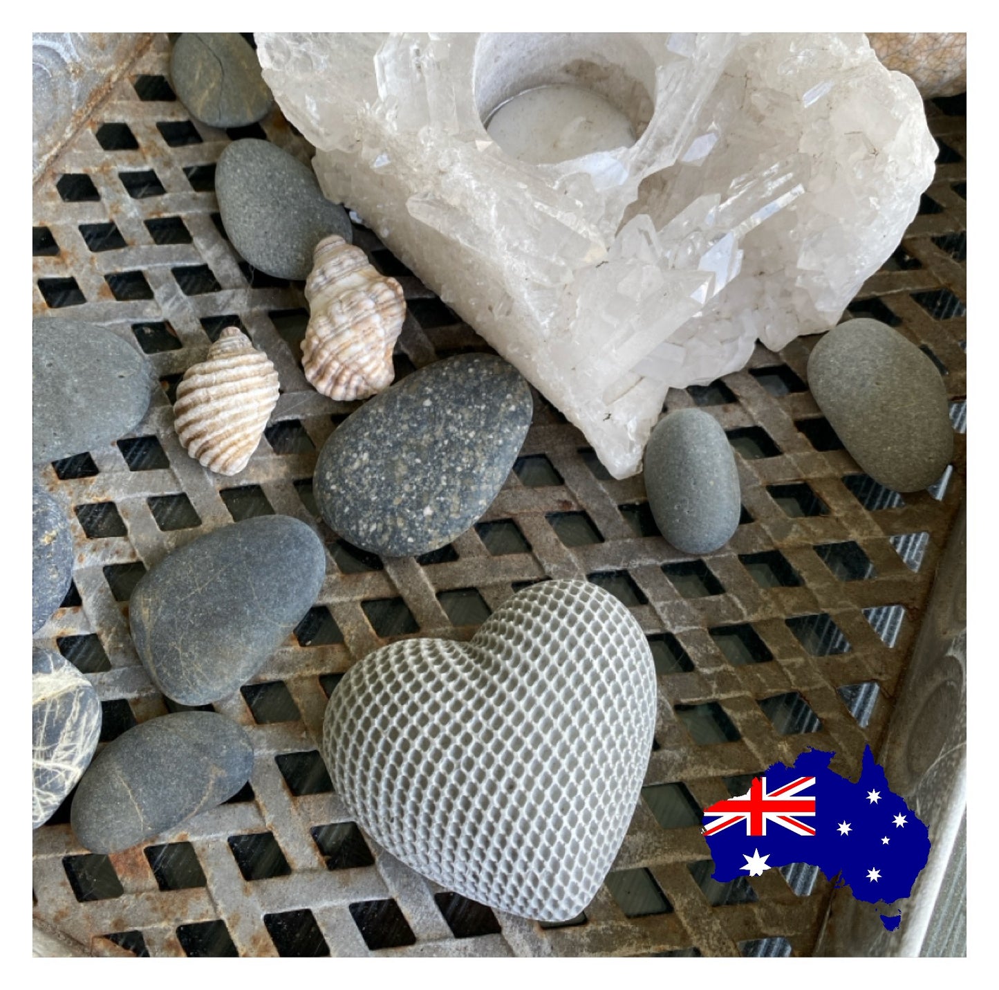 Heart Love Home Garden Decoration Aussie Handmade Concrete