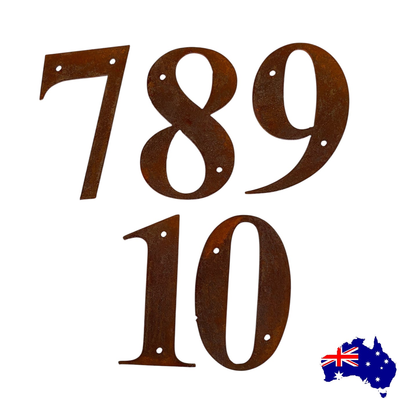 Metal Number House Letterbox Street Rusty