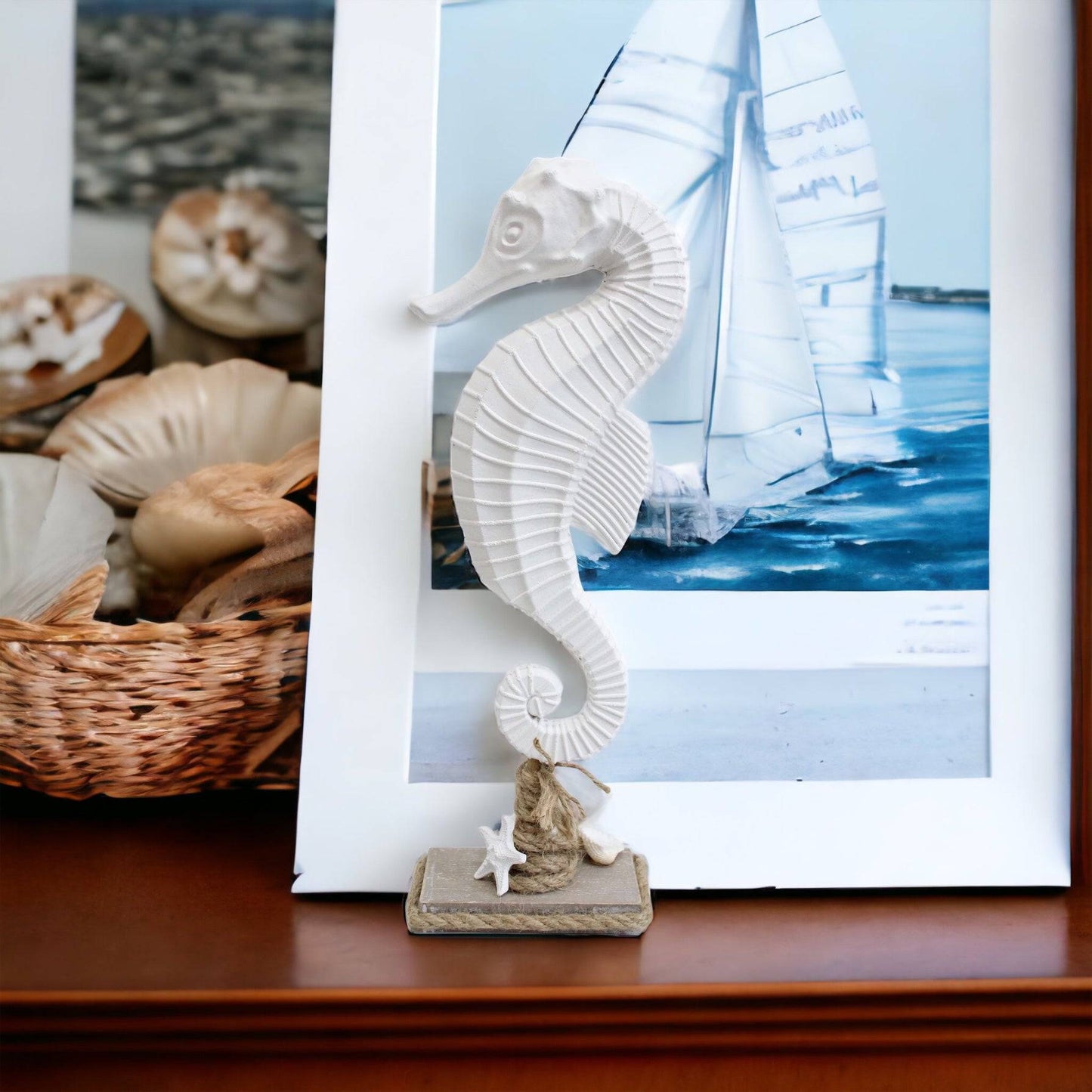 Seahorse Coastal Beach House Decoration - The Renmy Store Homewares & Gifts 