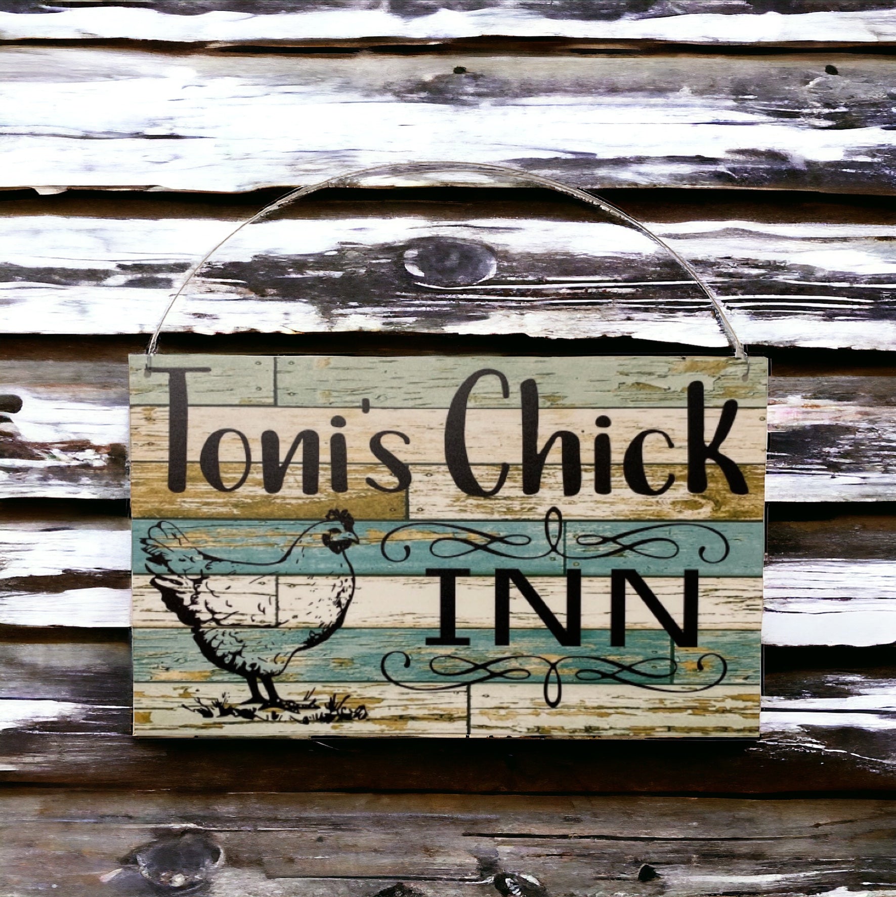 Chicken Chick Inn Custom Personalised Sign - The Renmy Store Homewares & Gifts 