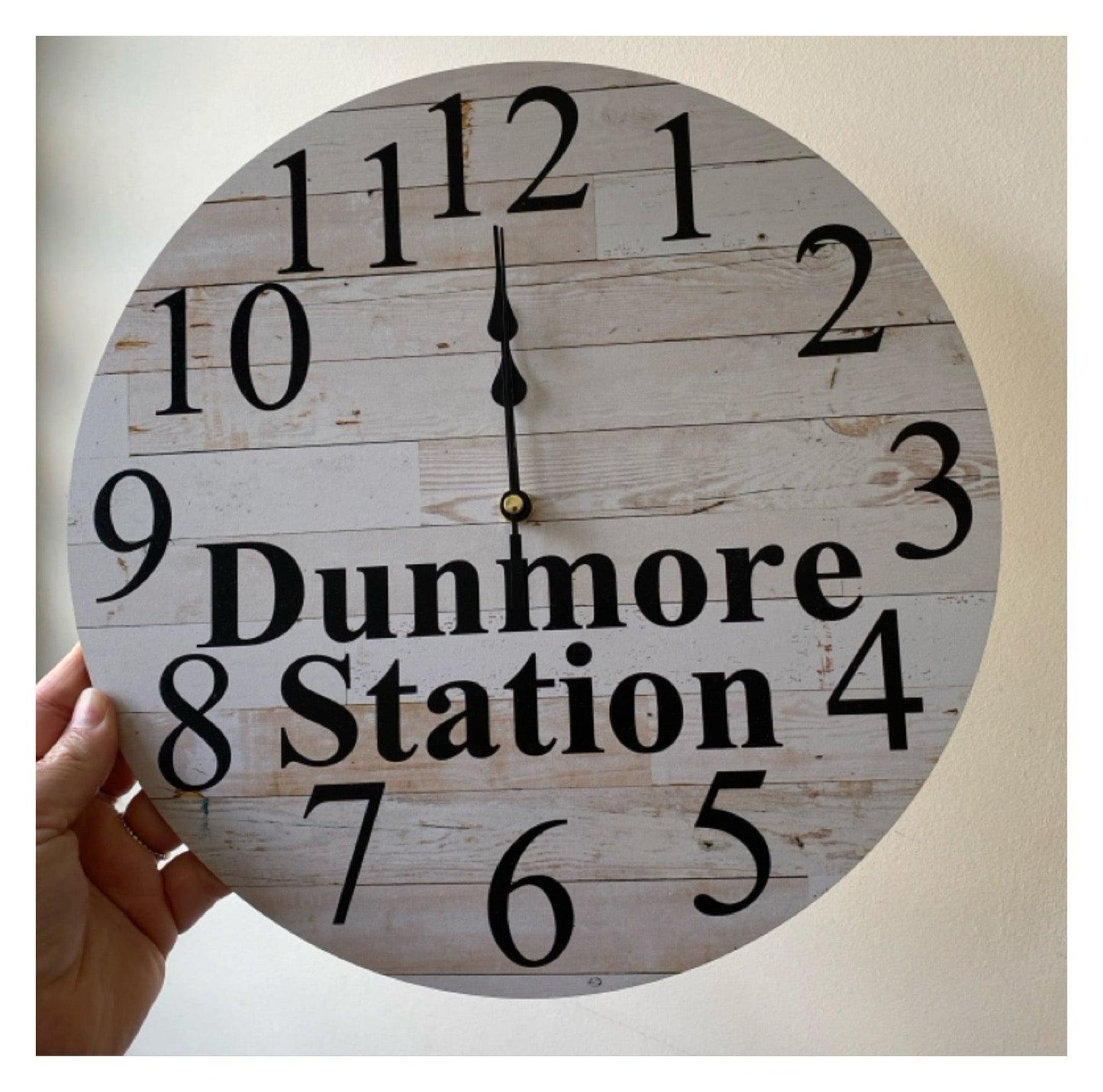 Clock Wall Wooden Custom Personalised Aussie Made - The Renmy Store Homewares & Gifts 