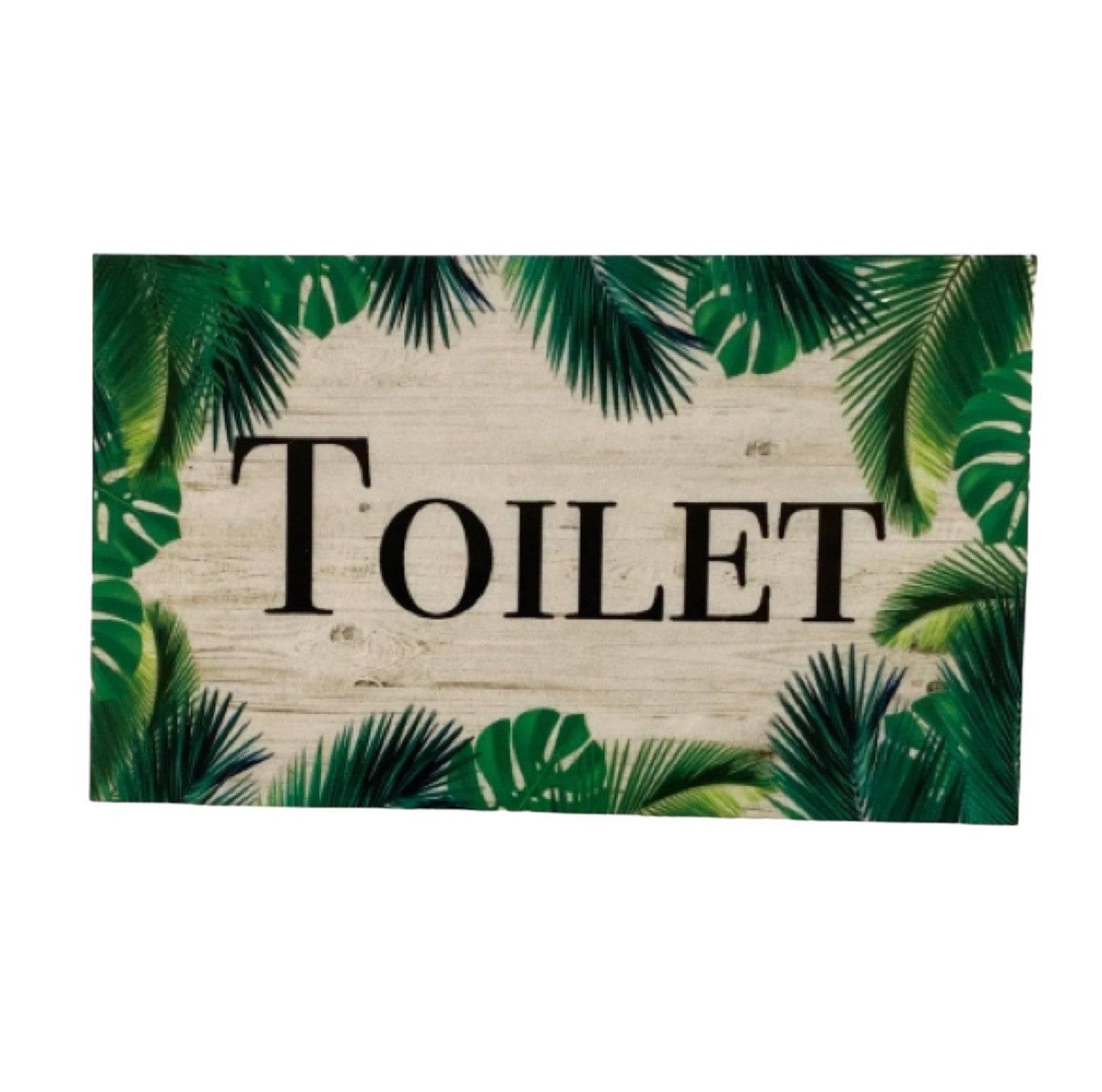 Tropical Door Room Sign Toilet Laundry Bathroom Beach House - The Renmy Store Homewares & Gifts 