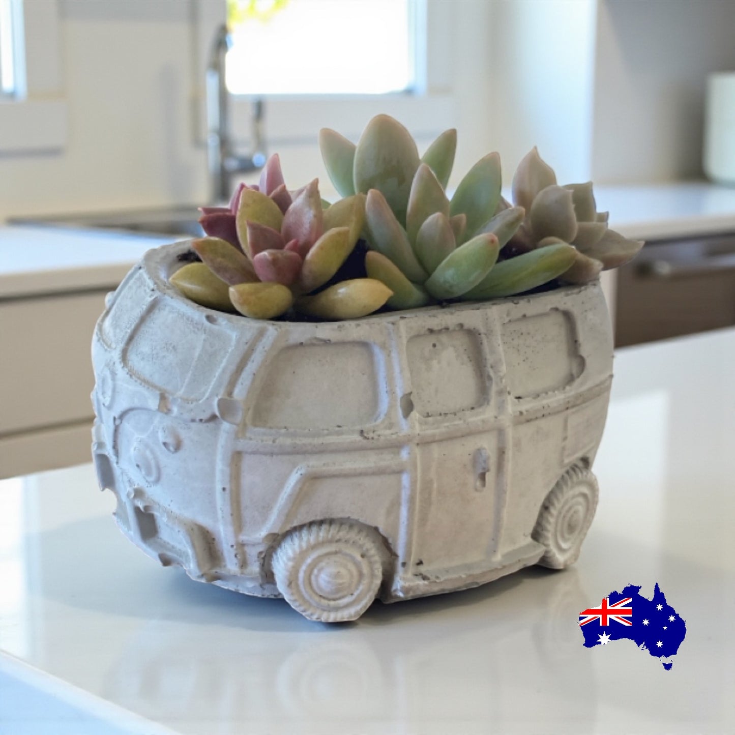 Planter Pot Kombi VW Van Aussie Handmade Concrete