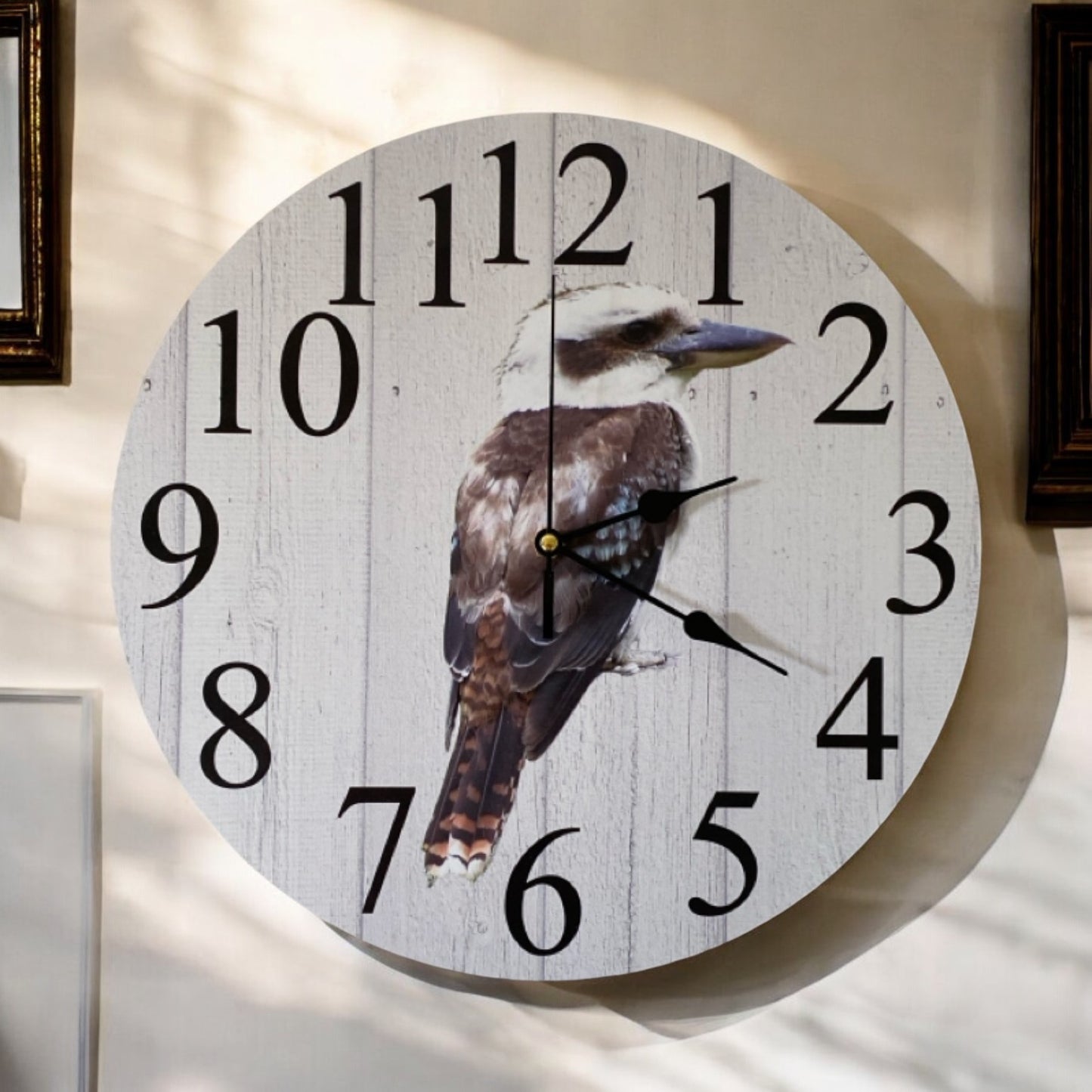 Clock Wall Kookaburra Bird Mate Aussie Made