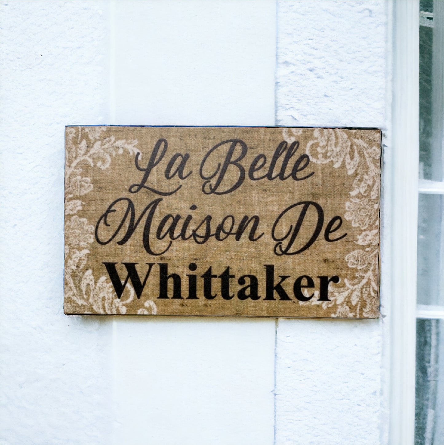 La Belle Maison De French Custom Personalised Sign - The Renmy Store Homewares & Gifts 
