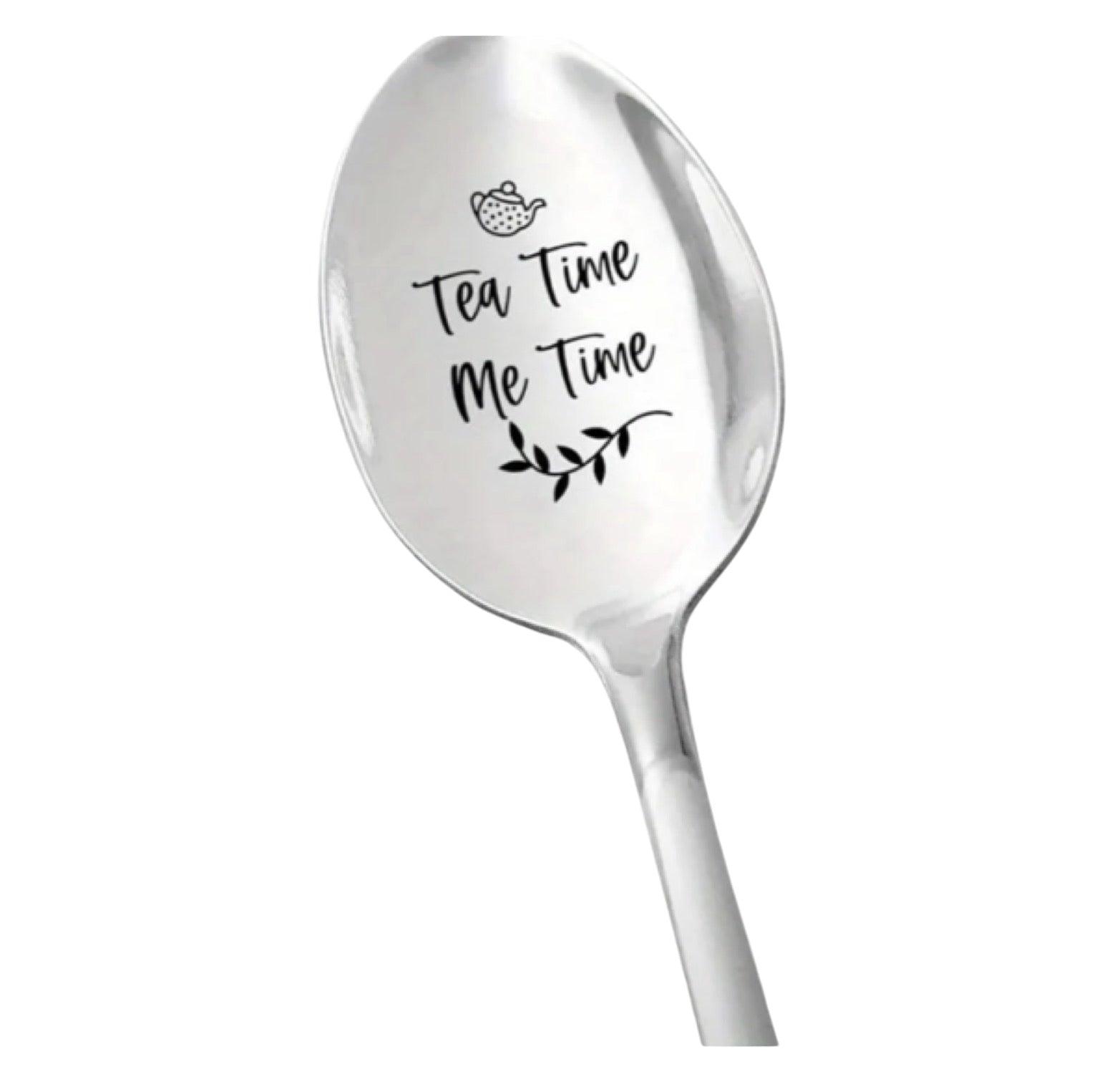 Organic Herbal Tea Spoon Strainer Crystal Sign Gift - The Renmy Store Homewares & Gifts 