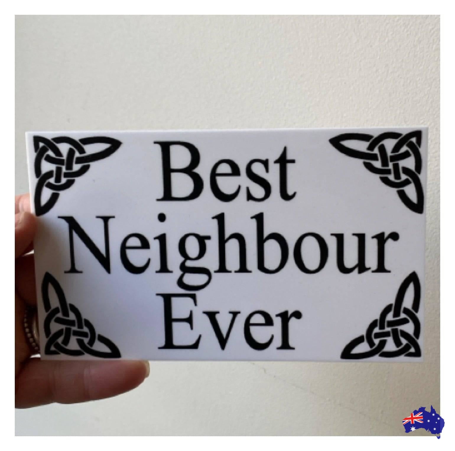 Celtic Scroll White Custom Personalised Sign - The Renmy Store Homewares & Gifts 