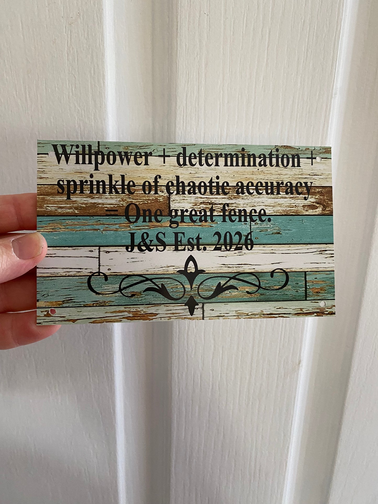 Custom Blue Timber Sign - Coastal House Sign - Personalised Large Format Signage - Australian Made