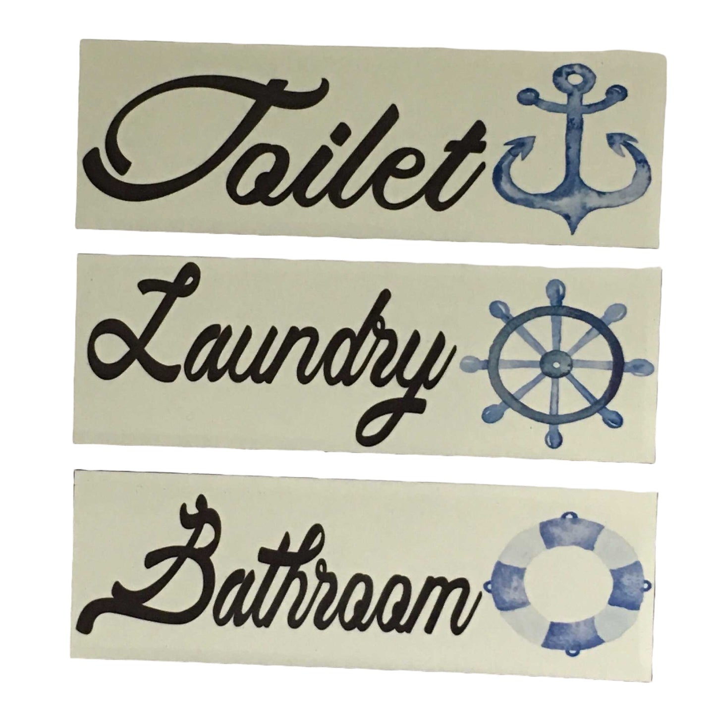 Nautical Boat Door Room Sign Toilet Laundry Bathroom - The Renmy Store Homewares & Gifts 