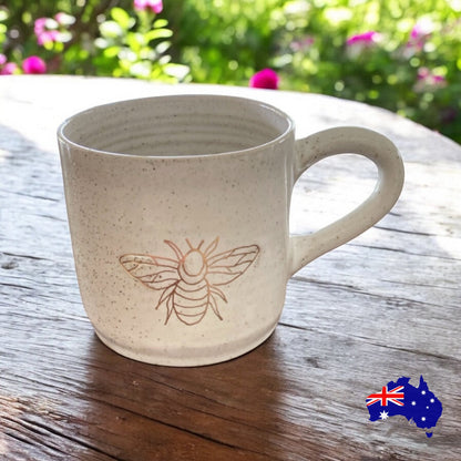 Mug Cup Bee Pottery Ceramic Aussie Made