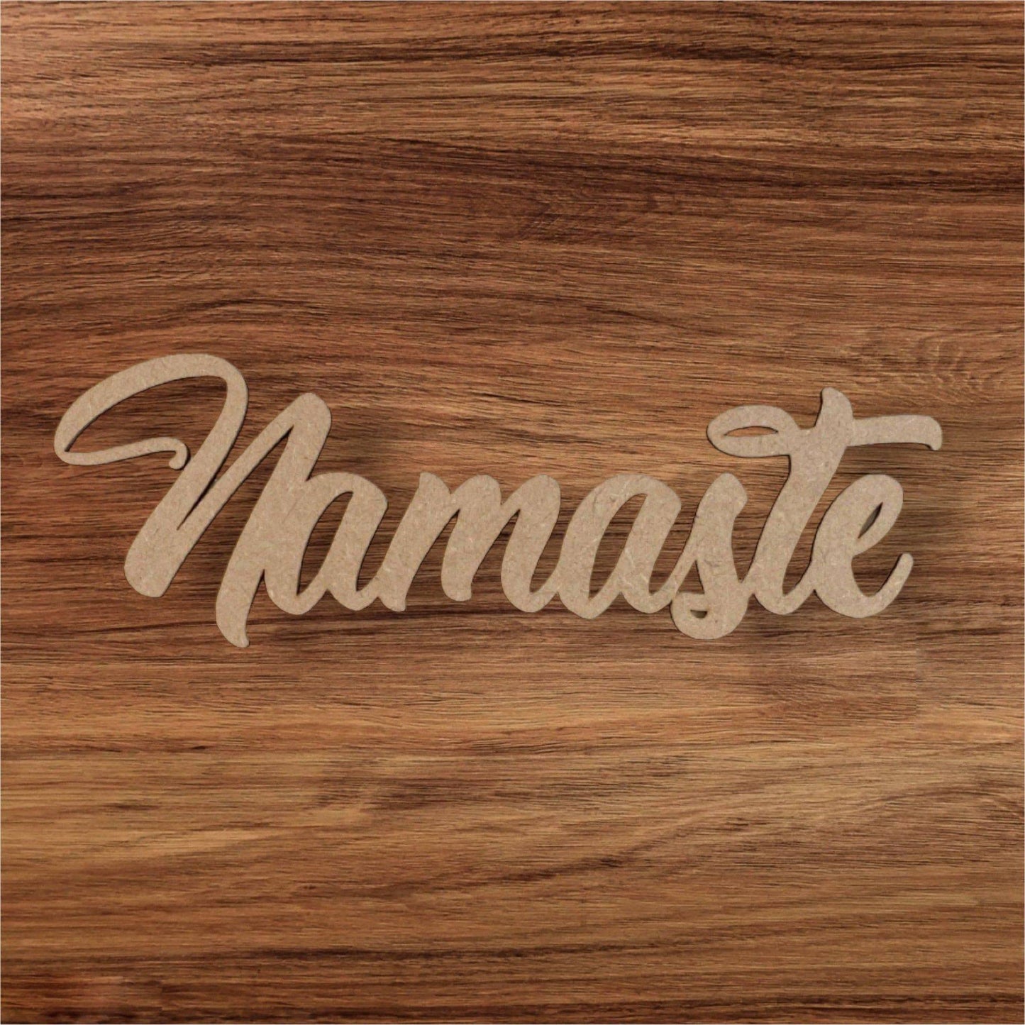 Namaste Word Wall Quote Art DIY Raw MDF Timber Wood - The Renmy Store Homewares & Gifts 