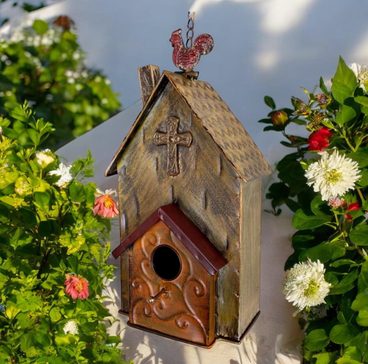 Bird House Rooster Farmhouse Garden - The Renmy Store Homewares & Gifts 