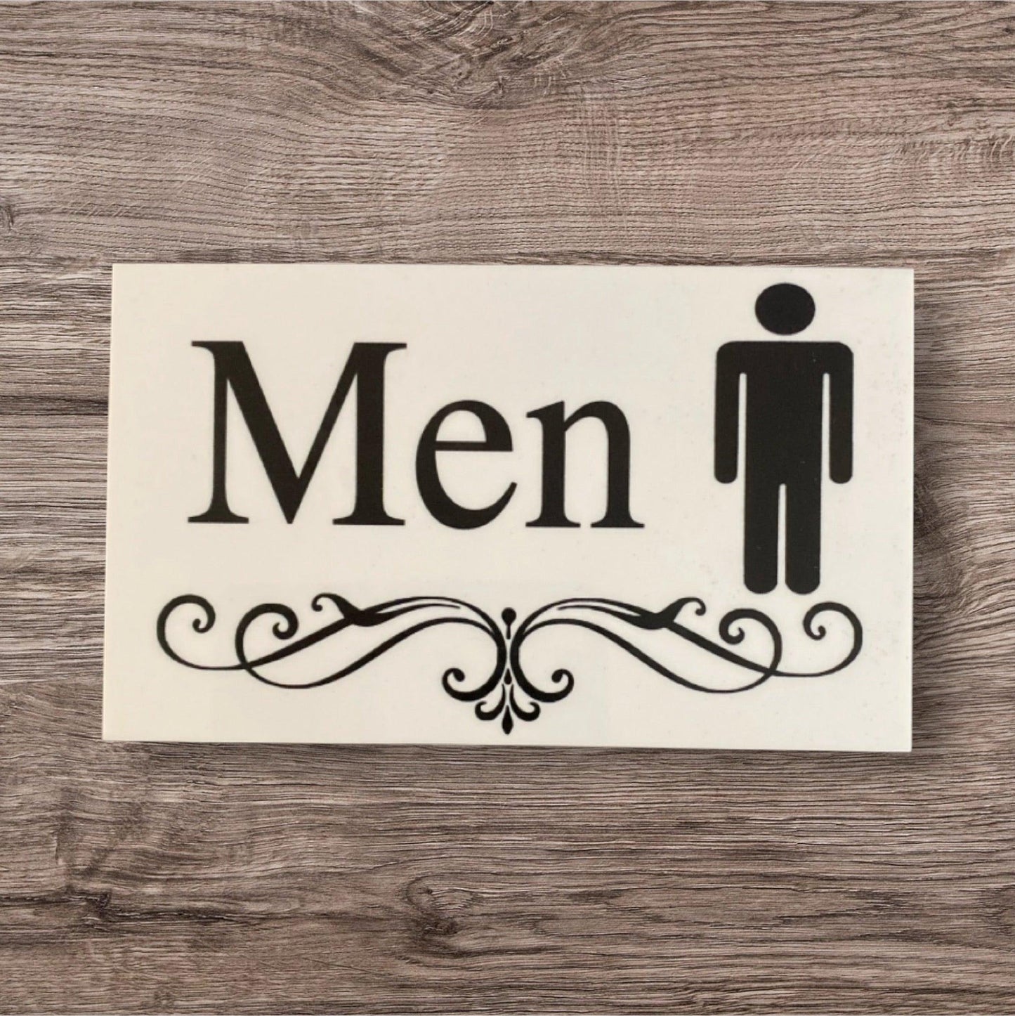 Toilet Door Women Men Vintage Scroll Sign - The Renmy Store Homewares & Gifts 