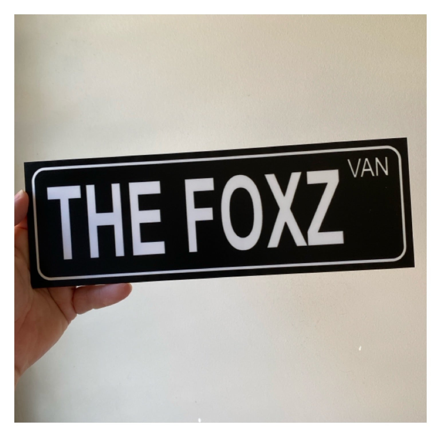 Street Black Custom Personalised Sign - The Renmy Store Homewares & Gifts 